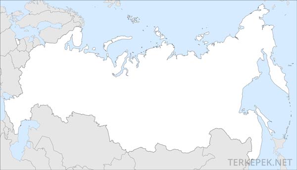 Oroszország vaktérkép